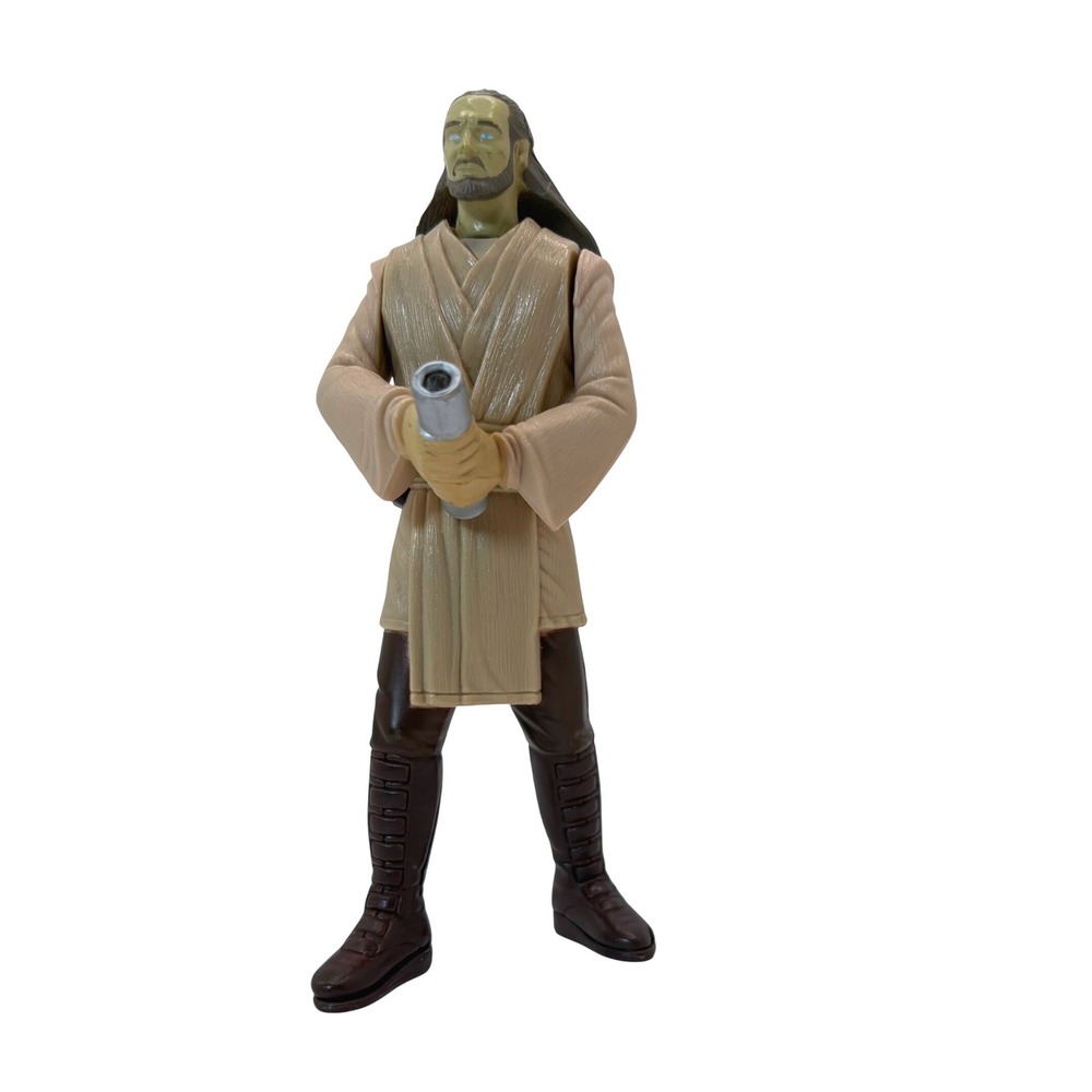 Star Wars Episode 1 Qui-Gon Jinn Jedi Duel 3.75" Action Figure Hasbro 1999 Loose
